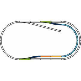PIKO Voie A avec ballast Set de voies C