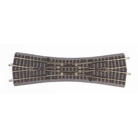 Voie A avec lit. Aiguillage de croisement double DKW