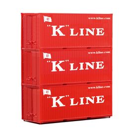 Lot de 3 conteneurs 20 K-Line