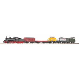 Coffret de départ train de marchandises locomotive à vapeur G7 5 wagons A-Gl. lit