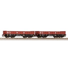 Coffret de 2 wagons de marchandises découverts 401Zl Eams PKP Ep.V