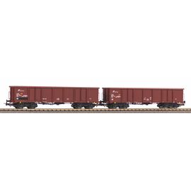 Coffret de 2 wagons off. Wagon de marchandises Eas FS V avec chargement de sable