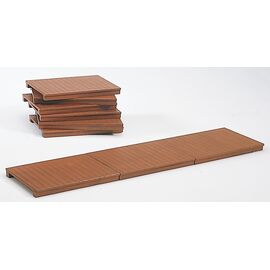 Trottoirs en bois (6 pièces)