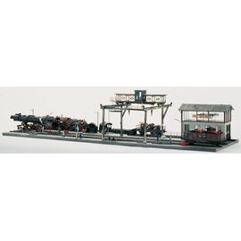 Atelier de ferraille de locomotives