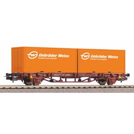 Wagon porte-conteneurs 2x20' ÖBB Gebr.Weiss Ep.V