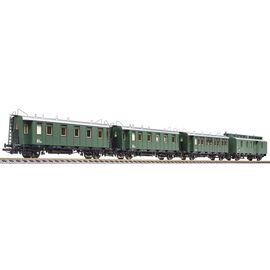 Coffret de 4 voitures voyageurs ÖBB Ep III