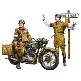 British BSA M20 Motorcycle w/Military Police Set