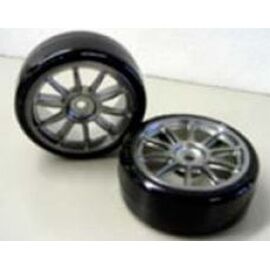 ARW10.54022-Metal Plated Mesh Wheel w Drifttech Tires