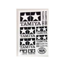 Logo TAMIYA autocollant blanc