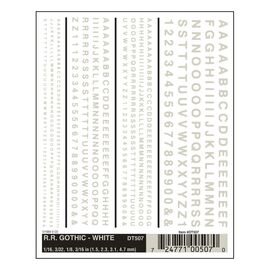 Lettres + chiffres blancs