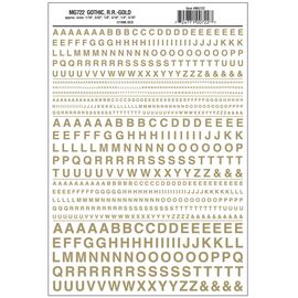 lettres gothiques or