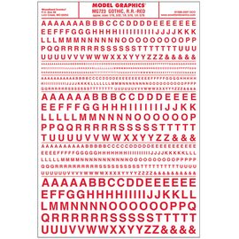 lettres gothiques rouges