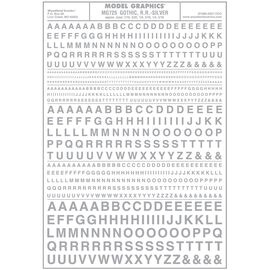 lettres gothiques argentées