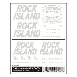 ARW14.DT606-Rock Island&nbsp; G&#252;terwagenbeschriftung H0
