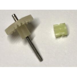Roue dentée+pignon moteur pour 9300 Pocket Racer (blanc)