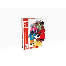 Famille de poupées peau foncée 6pcs.
