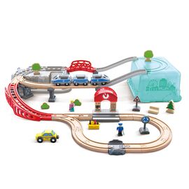 Set de train urbain dans une boîte pratique FSC