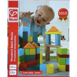 Blocs de construction en bois multicolores
