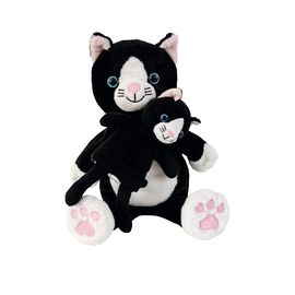 Marionnette mère/enfant chat Cara + Mimi