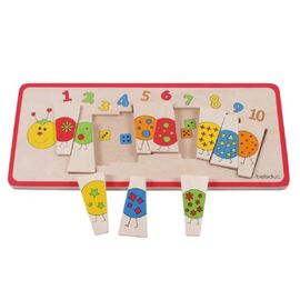 Legepuzzle Zahlenraupe