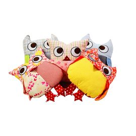 Set de coussins hiboux petit (5x2 pcs. + 1 gratuit)
