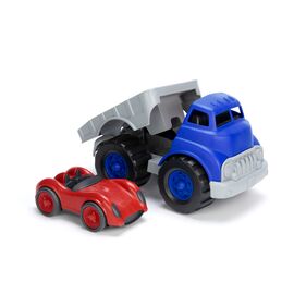 Flatbed with Red Race Car