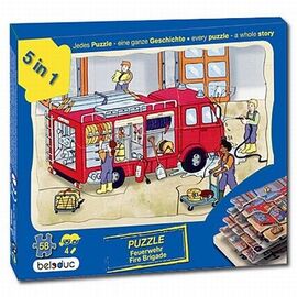Puzzle à couches Pompiers
