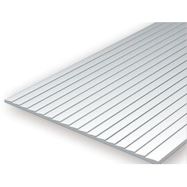 Platte  weiss  15x30cm  1.0mm Schindeldach .080