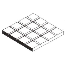 (1.0mm) Platte  weiss (15x30cm) Bordstein 0.33mm