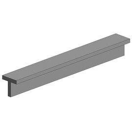 35cm Profilé en T opaque P-Styren (2.3mm) (4 pcs)