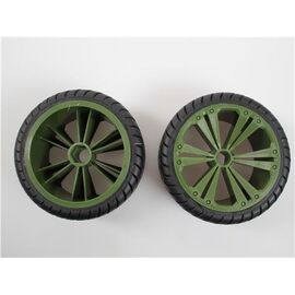 ARW90.47027-Set 2x Front Wheel for Buggy, green