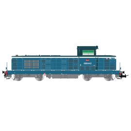SNCF Locomotive diesel à 4 essieux BB 666442 bleue Ep.VI DCS