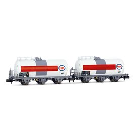 SNCF 2er-Set 3-achsiger Kesselwagen ESSO Ep.IV