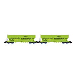 CZ-InterfrachT 2er-Set 4-achsiger Getreidewagen Ep.VI