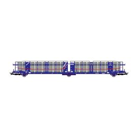TRANSFESA/Pool Hispanauto 3-achsige Autotransporter Laeks mit Schutzgittern Ep.V-VI