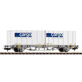 CH-AAE Wagon porte-conteneurs chargé avec 2 conteneurs 20