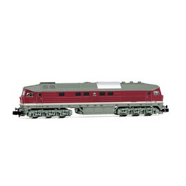 ARW02.HN2599-DR Diesellokomotive 132 483-9 rot mit grau/silbrig Dach Ep.IV