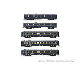 ARW02.HN4465-CIWL 5 Wagen Orient-Express 2x D 1x WR 2x WL 140 j&#228;hriges Jubil&#228;um Ep.. II