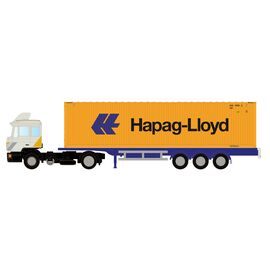 MAN F90 semi-remorque porte-conteneurs Hapag-Lloyd