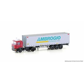 MAN F90 semi-remorque à rideau Ambrogio