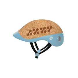 Casque en liège écologique bleu