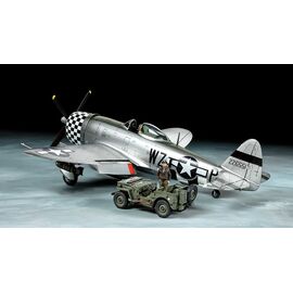 1/48 P-47D Bubbletop &amp; 4x4 Light Vehicle Set
