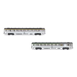 SNCF 2 pièces. Coffret DEV voitures voyageurs Inox A8 + B6D Ep. IVc