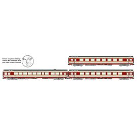 SNCF 3 pcs. Coffret voiture Grand Confort TEE Le Kléber A8u A8tu Vru gris Ep. IV