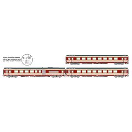 SNCF 3 pcs. Coffret voiture Grand Confort TEE Le Kléber A8u A8tu A4Dtux gris Ep. IV