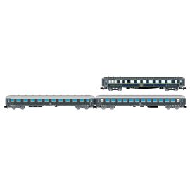 FS Coffret de train CIWL WR + UIC-X 64 A + UIC-X 64 B gris Ep. IV