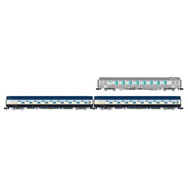 SNCF Train Expo 3 pièces. Coffret 2x T2 voiture-lits + voiture-bar Ep. VI