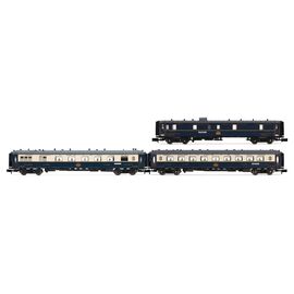 CIWL Set de 3 p. Coffret Edelweiss Pullman Express DD3 VPC Fleche d'Or + VP Étoile du Nord Ep. II
