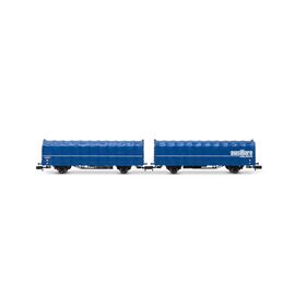 FS 2 wagon à bâche coulissante Laails 2 Ausiliare Milano bleu ép. IV-V