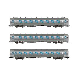 ARW02.HJ4174-SNCF 3-teil. Set Set DEV Personenwagen Inox A8myfi&nbsp; A3B5myfi&nbsp; B5smyfi bar&nbsp; Ep. IIIa
